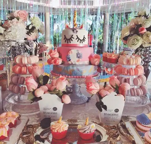 明星子女生日会大对比,李湘章子怡奢侈豪华,戚薇应采儿简约温馨