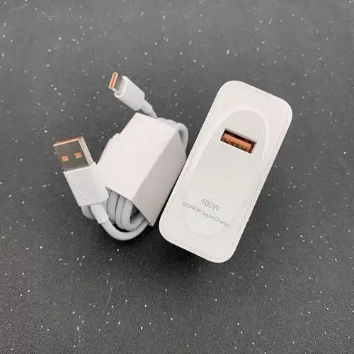 华为荣耀50pro手机原装充电器数据线100w快充充电头6a充电线 荣耀50