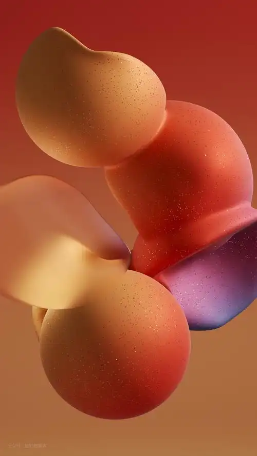 小米miui 13 3d 渲染 球体手机壁纸