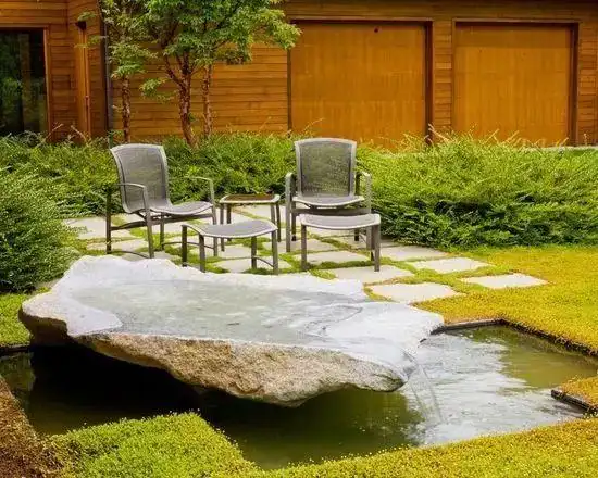 庭院景观水池让家与自然的气场更契合