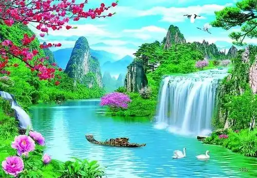 风景山水画图片大全 风水山水画图片大全