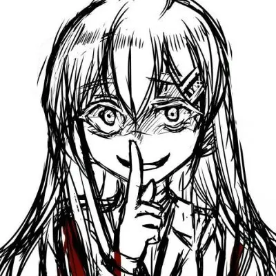 林知晚黑白丧系病娇动漫头像