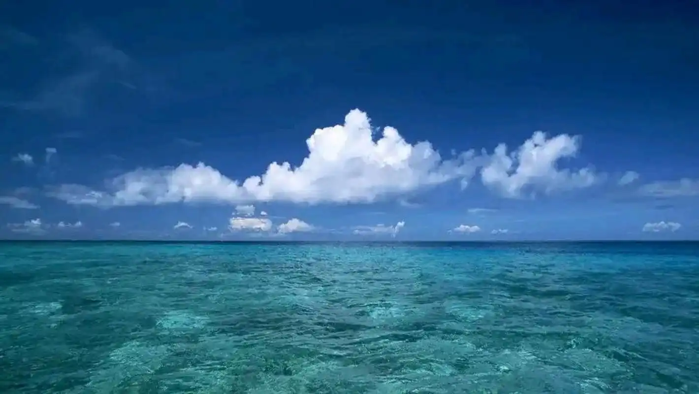 风景治愈,碧海蓝天,纤云不染,前路很长;天清不暗,万物美好,你在中央