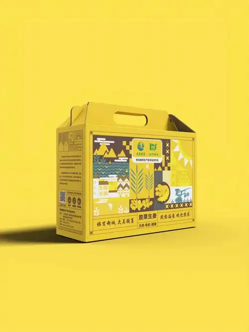 农产品生姜生姜品牌礼盒包装设计