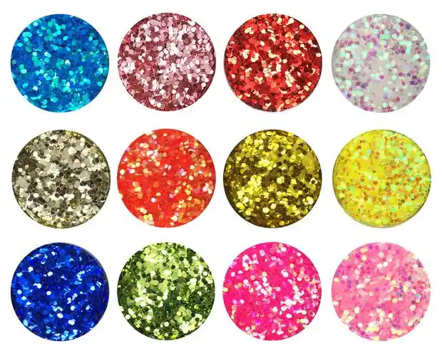 美甲粗粉饰品韩国日系指甲亮粉亮片六角闪粉镭射粉光疗10g