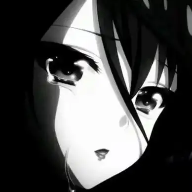 qq头像动漫女生冷酷伤感黑白丧的女生黑白头像伤感高清