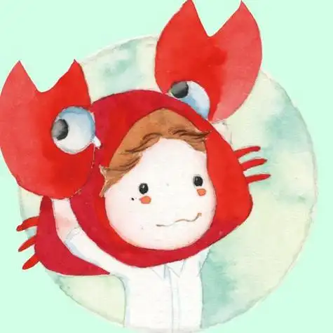 匹诺曹星座头像之萌萌哒巨蟹座绾绾姑娘