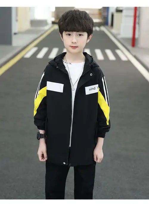 15岁男孩春秋款小学生儿童装男童秋装新款中童春秋季帅气洋气韩版中长