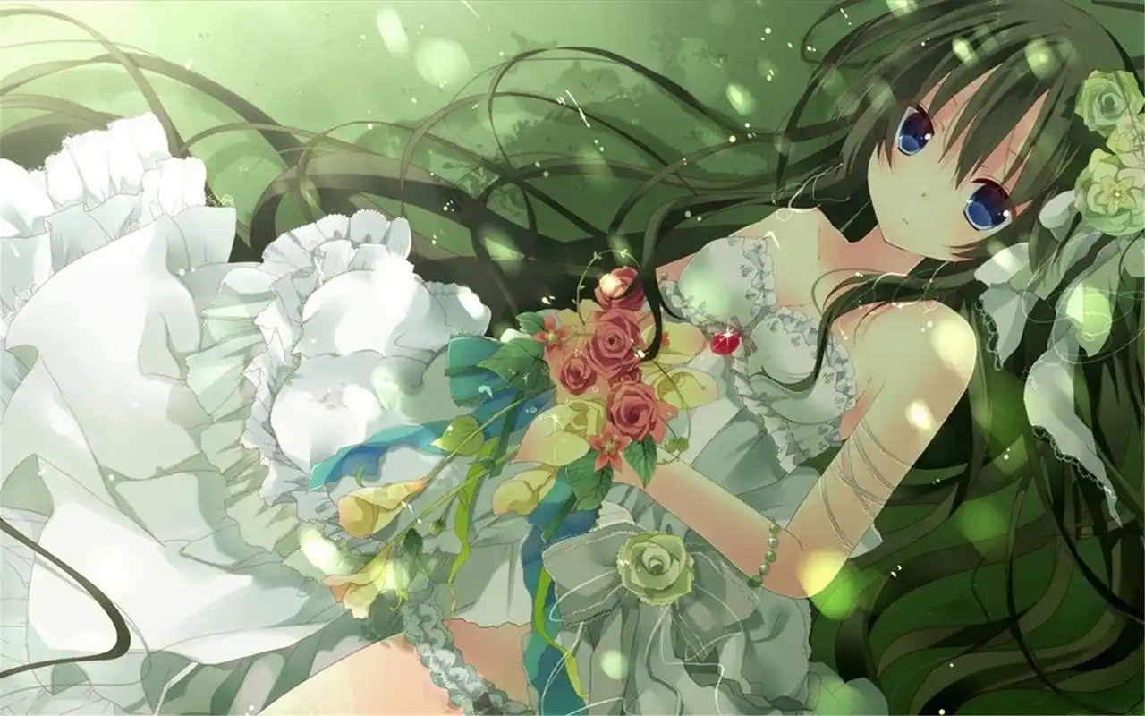 精美手绘卡通二次元软妹子唯美小清新桌面壁纸(二)