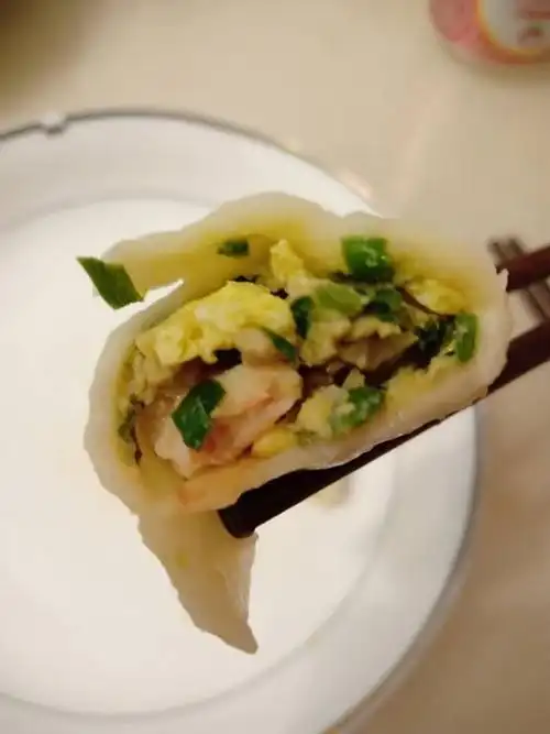 听雨_fg4z做的韭菜鸡蛋虾仁三鲜饺子