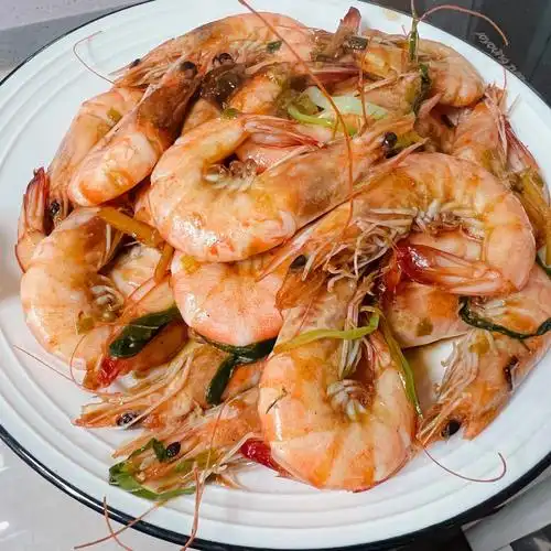 今日份晚餐爆炒基围虾