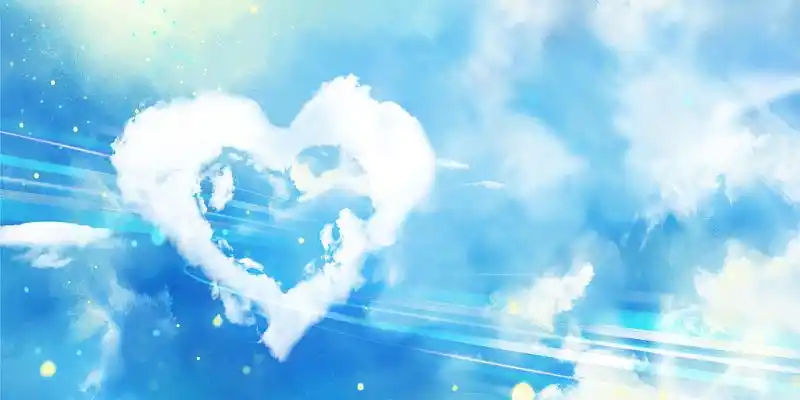 七夕三八妇女节唯美浪漫气球光斑渐变背景素材红色水彩爱心水彩的心