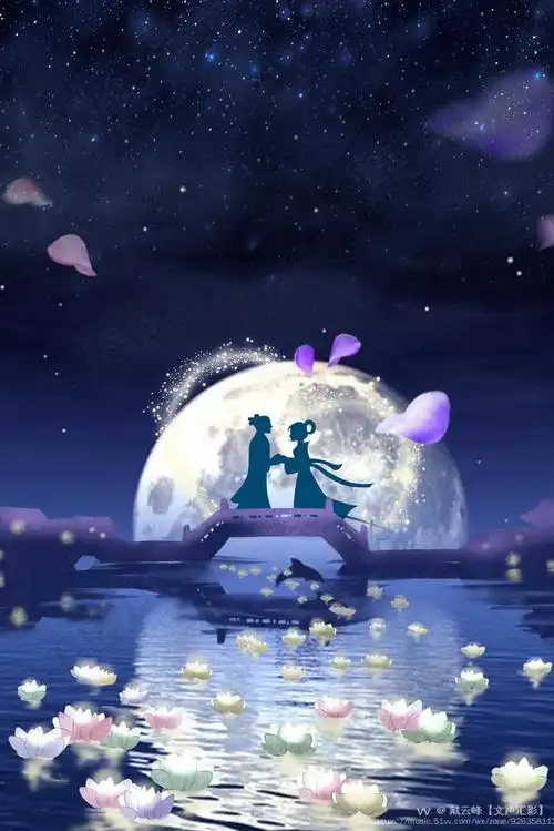 夜色月光入画屏61遥看牛郎织女星原创首发