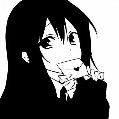 二次元黑白卡通动漫头像我要住进你的眼里十二个月沦陷周而复始生生不