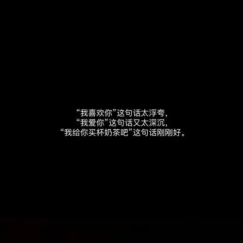 自制壁纸- 朋友圈文案/黑色背景图/长短句情话文字/备忘录句子/电影