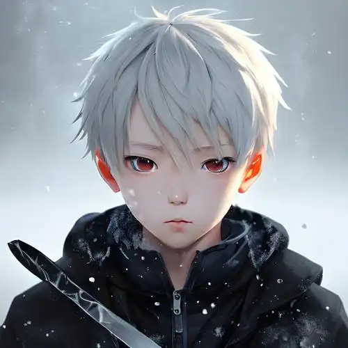 动漫头像男生冷酷带刀