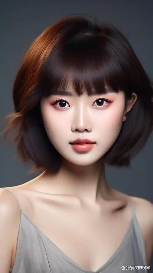 波波头(bob haircut)是一种经典的女性短发造型,源自20世纪初的西方