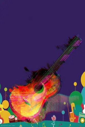 音乐紫色简约风海报banner背景