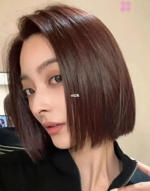 斩男发型|超a齐肩一刀切短发