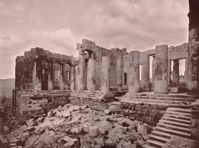 历史老照片:古老的雅典卫城