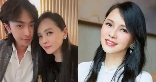 55岁伊能静冻龄跟儿子牵手宛如情侣挺儿穿女装喜欢他审美