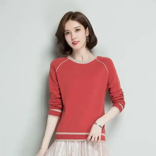 2020秋冬新款修身潮流时尚百搭女士羊毛衫