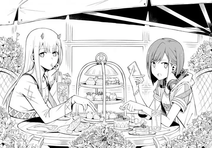 darlinginthefranxx黑白动漫4k壁纸