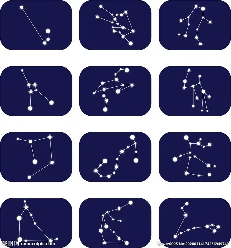矢量十二星座12星座图标图片设计图__其他图标_标志图标_设计图库_昵
