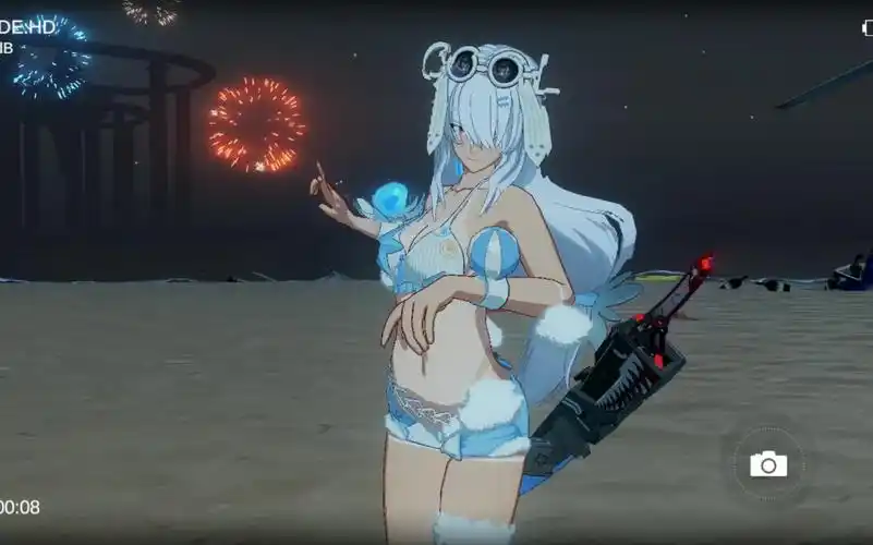 战双晒痕泳装露西亚特效皮肤技能展示