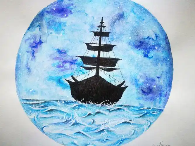 心蓝彩铅训练营第二期115号蓝色大海的传说 - 简书