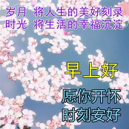 新的一周清晨问候早上好祝福图片,早上好问候祝福短信大全