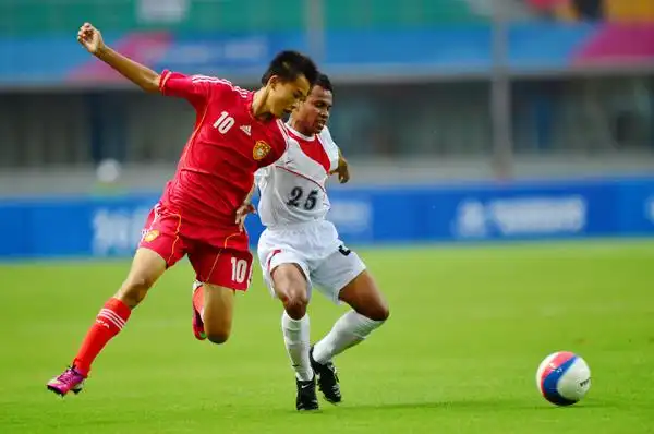 当日,在第二届亚洲青年运动会男子足球小组赛中,中国u14国少队以0:1