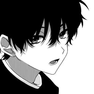 黑白动漫男头网络男神