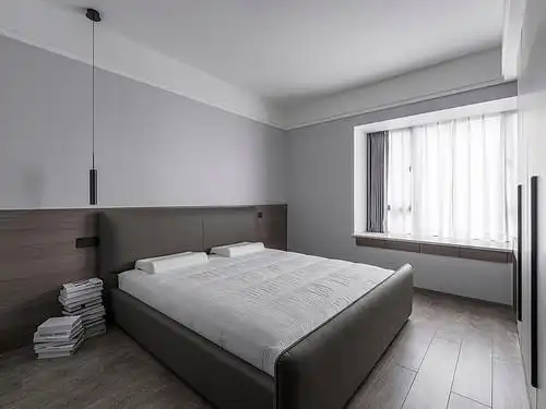 105平米现代简约风三室客厅装修效果图,软装创意设计图