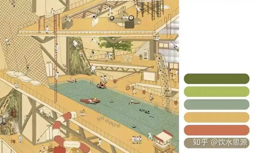 景观建筑效果图必备配色色卡快收藏备用