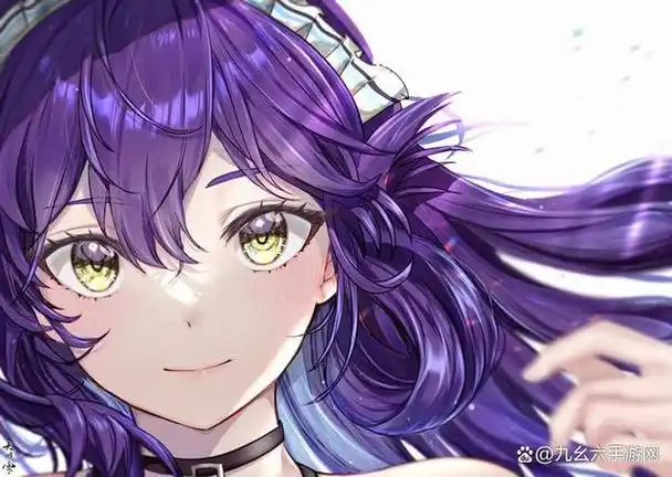 最优雅的颜色 - 紫发少女插画特辑