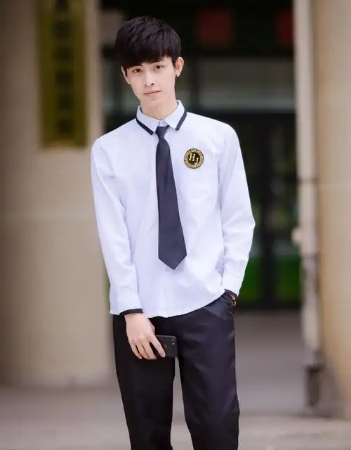 mtiny韩版英伦学院风校服班服男女短袖白衬衫学生jk制服日系水手服