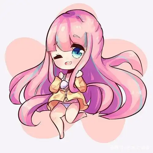 板绘人物插画,乖巧可爱的卡通女孩,可以拿来做头像了