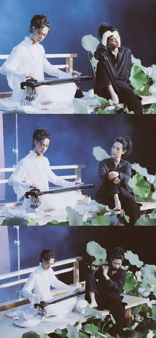 肖战王一博口红吻照片 肖战王一博cp照片合照-图片大观-奇异网