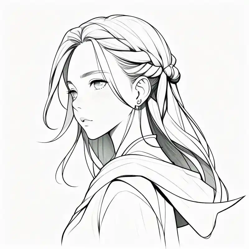 速写头像更注重线条的流畅与简洁,每一笔都蕴含着画者的匠心独运.