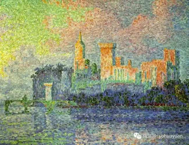 点彩油画的视觉奥秘