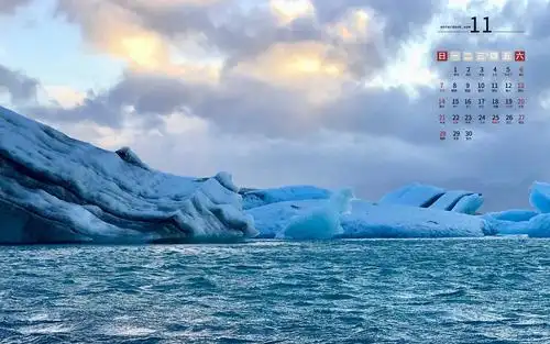 电脑壁纸 节日 月历壁纸 2021年11月唯美冬天风景