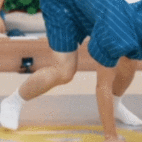 张真源地板飞人#  好强好健康的腿部肌肉线条与核心力量,核心足够强