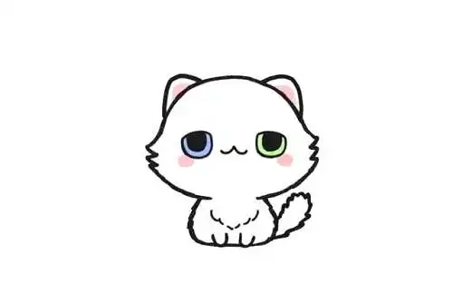 波斯猫怎么画 卡通波斯猫简笔画步骤图片