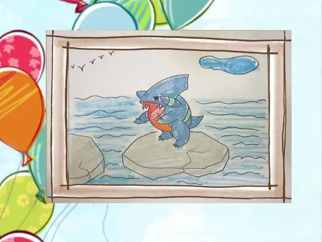 秒懂圆陆鲨简笔画