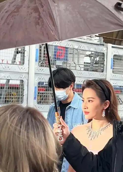 刘亦菲国外看秀靠边站被冷落主动拉杨洋合影变脸助理霸道