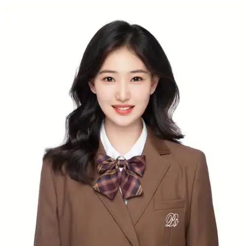 天真蓝学院风证件照