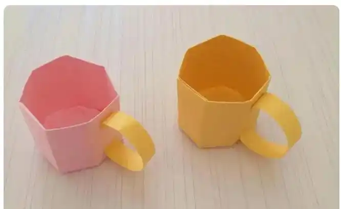 创意diy:手工折纸杯子教程图解