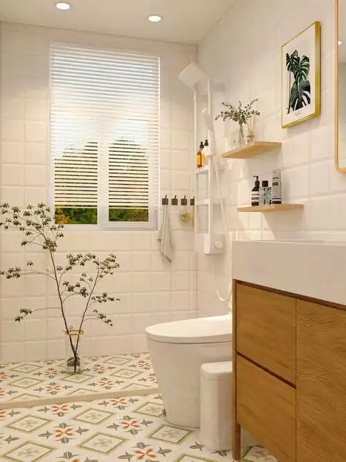 4平米简约清爽感卫生间好用又治愈