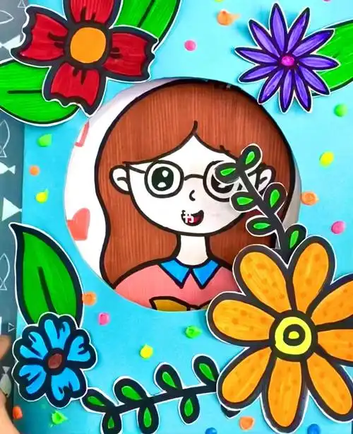 绘画  #儿童画  #创意美术  #画画  #老师  #教师节  #油画棒  #马克